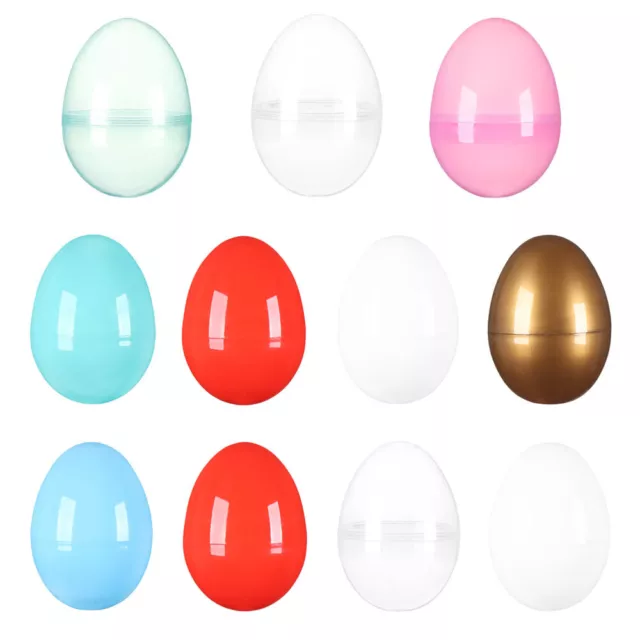 Easter Decor Decoration Hollow Easter Eggs Plastic Party Decor Fillable Egg