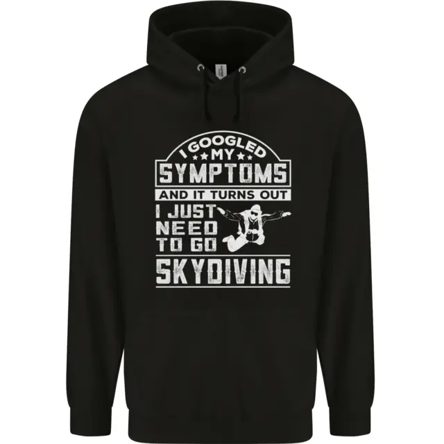 Symptoms I Just Need to Go Skydiving Funny Childrens Kids Hoodie