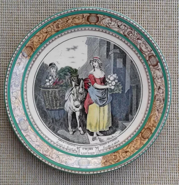 9.5" Adams Plate - Cries Of London - Turnips & Carrots.