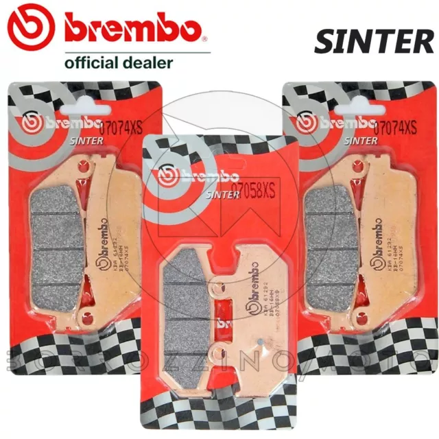 KIT PASTIGLIE FRENO BREMBO SINTER ANTERIORE POSTERIORE per SUZUKI BURGMAN 650