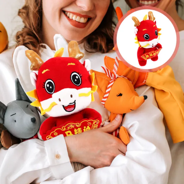 Dragon Plush Toy Chinese Zodiac 2024 Mascot Stuffed Doll Year The Gifts Child