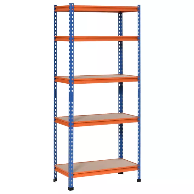 5-Tier Garage Shelf Heavy Duty Storage Rack with Adjustable Shelves Metal Frame