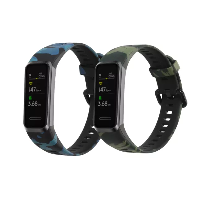 2x Sportarmband für Huawei Band 4 Fitnesstracker Armband Sport Band Tracker