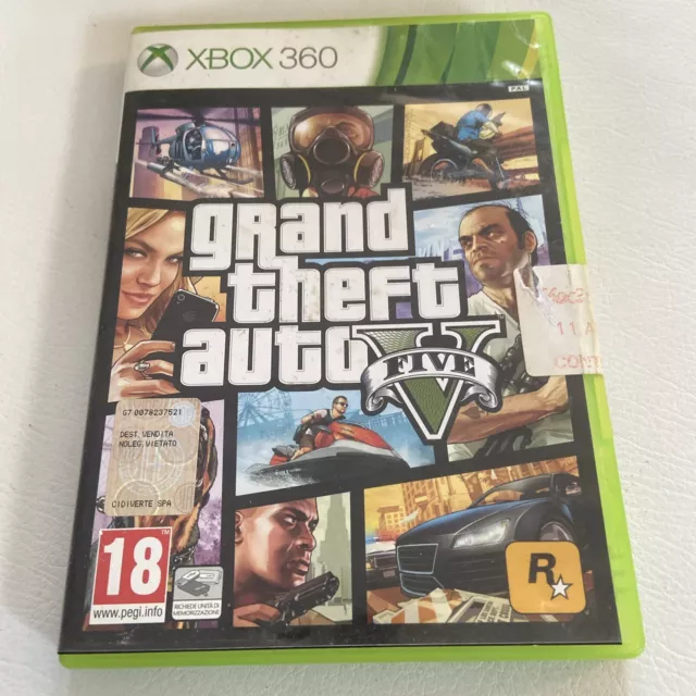 Gioco Originale Gta 5 Xbox 360 Grand Theft Auto   Italiano