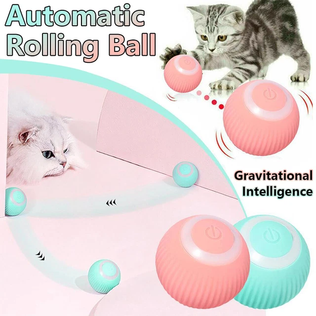 Interactive Smart Cat Toys Automatic Rolling Cat Ball Self-Moving Kitten Toy