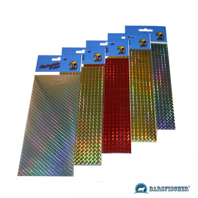REFLEXFOLIE, SCHUPPENMUSTER, HOLOGRAMM 2 St.-10 x 7,5 cm FLEX-FOIL, REFLEX-FOLIE
