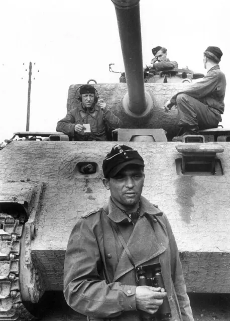 WW2 Photo WWII German Panther Tank Crew Panzer V World War Two Germany  / 2538