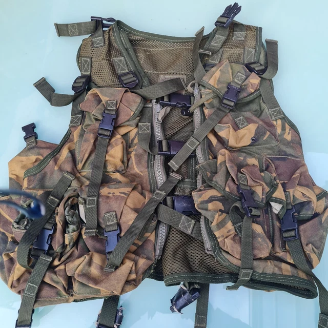 Original British military DPM camo flak cover vest adjustable tactical army