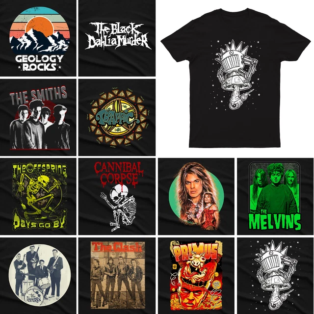 Rock Band Heavy Death Metal Music Punk Mens Womens Oversized T shirt #P1 #PR #M