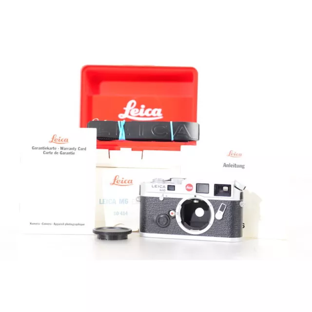 Leica M6 Kamera in Chrom / Leitz Wetzlar 10414 Gehäuse / M6 Body Chrome