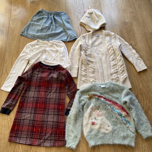 girls clothes bundle 8-9 years Dress Jumper Cardigan Skirt Hat Next Gap