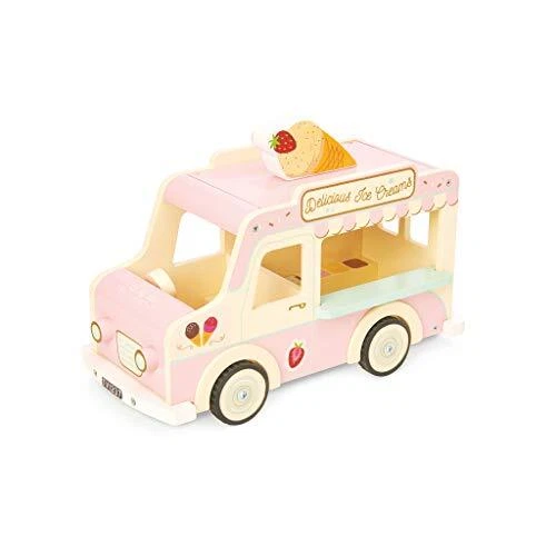 Le Toy Van - Wooden Doll House Dolly Ice Cream Van Play Set For Dolls Houses |