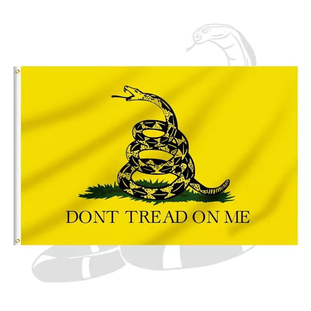 Gadsden Flag 5x8 FT  Don't Tread On Me Snake USA Rebel South Southern Tea Party