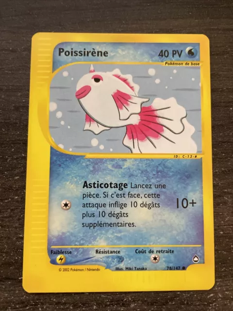 Poissirene Commune - Pokemon 78/147 Aquapolis Neuf Fr