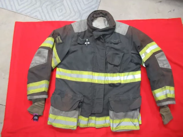 BLACK Lion Janesville 46 X 32 JACKET COAT Firefighter Turnout Bunker Gear TOW