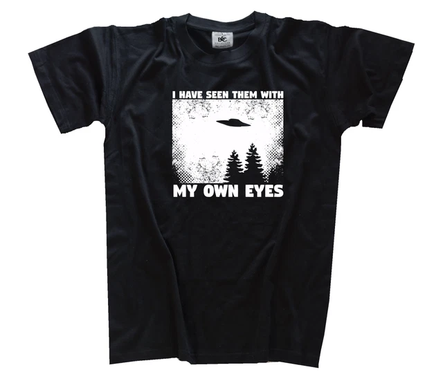 I Hanno Laghi Them Con Mio Own Occhi- Set UFO Alieno Disco T-Shirt S - 3XL