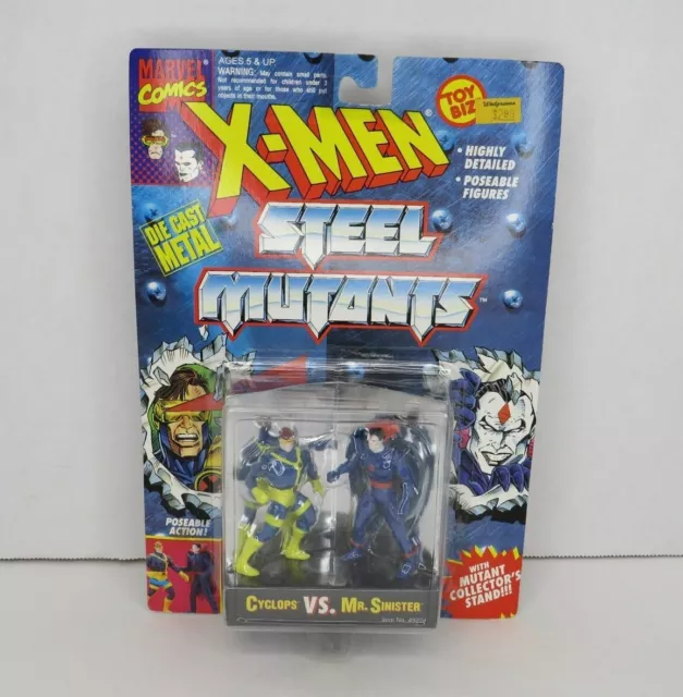 Cyclops vs. Mr. Sinister X-Men Steel Mutants Toy Biz 1994 MOC