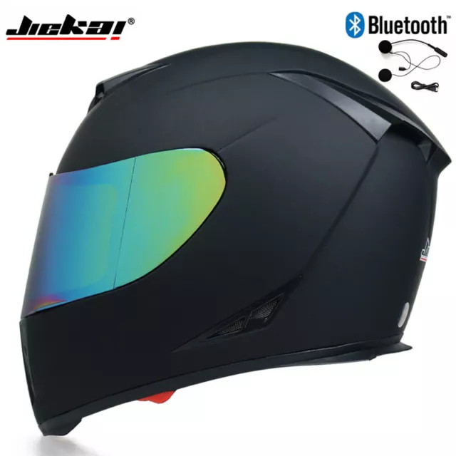 MOTO DOT BLUETOOTH Motorcycle Helmet Flip Up Dual Lens Modular Full Face Helmet EUR 96,58
