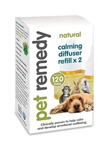 Pet Remedy | Natural Calming Diffuser Refill Pack of 2 x 40ml | 4 Month Supply