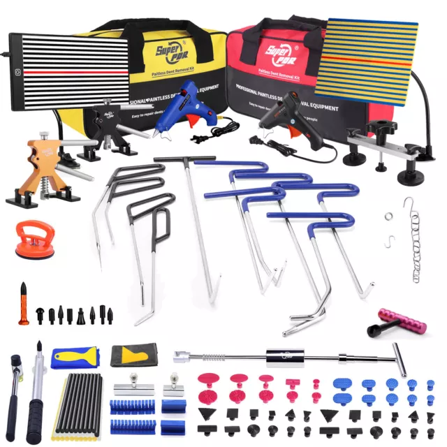 PDR Tool Paintless Dent Puller Rods Repair Push Car Hail Removal Line Board Kits