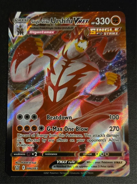 POKEMON - SINGLE Strike Urshifu VMAX - 167/163 - Battle Styles - Secret Rare EUR 85,00 - PicClick FR POKEMON - SINGLE Strike Urshifu VMAX - 167/163 - Battle Styles - Secret Rare EUR 85,00 - PicClick FR