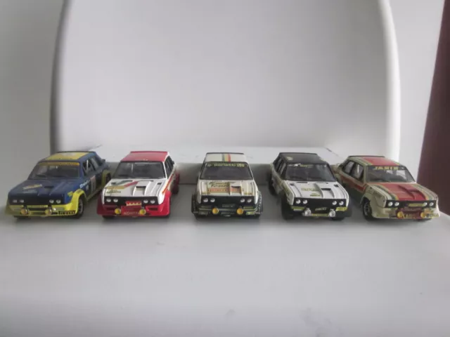 lot de 5 FIAT Abarth 131 rallye 1976 1977 base Solido n°54