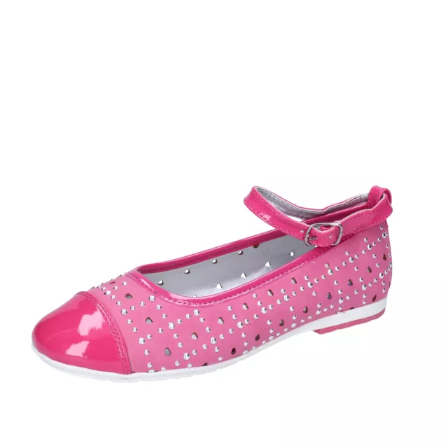 Chaussures Fille DIDI BLU 34 Ue Ballerines Rose en Daim Vernis AG486-34