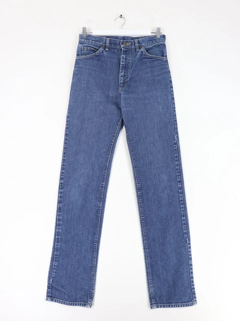 Vintage Lee Pants Fits Mens 30 x 34 Blue Slim Denim Jeans Casual