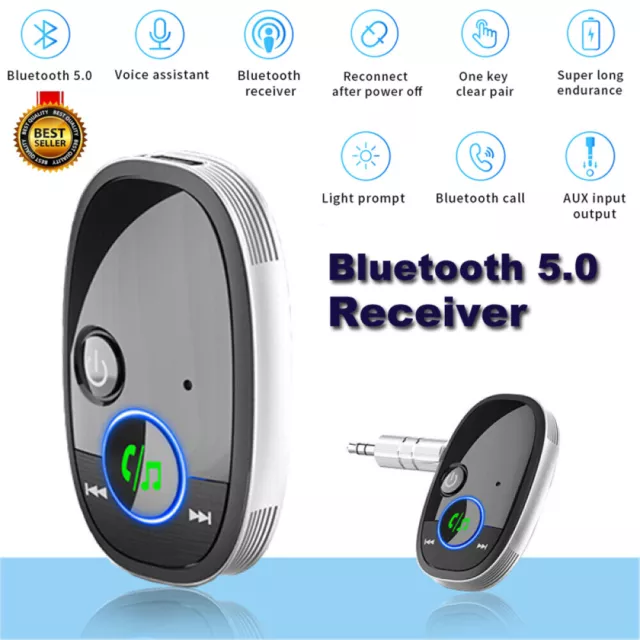 Wireless Bluetooth Car Music Receiver 3,5mm AUX Audio Receiver Adapter Auto KFZ