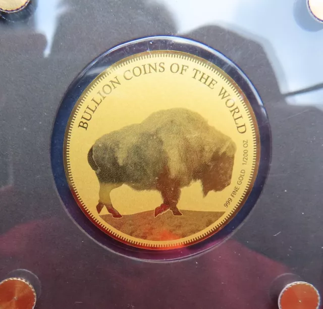 Tschad 5.000 Francs CFA 2019 Buffalo Bison 1/200 Unze 999 Gold Au Feingold