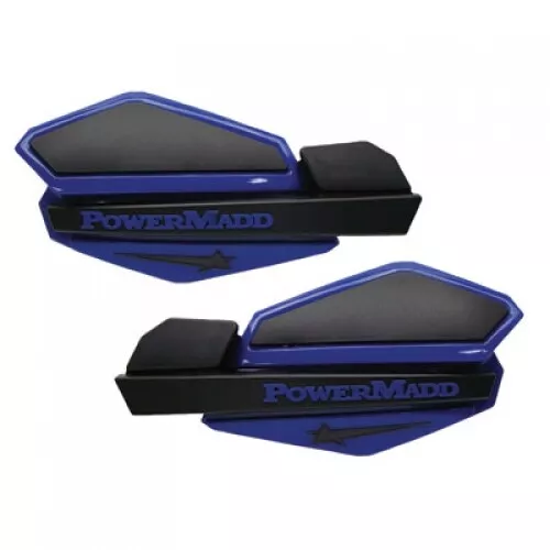 PowerMadd Star Series Handguards with Tri-Mount Kit Blue/Black 1635120003