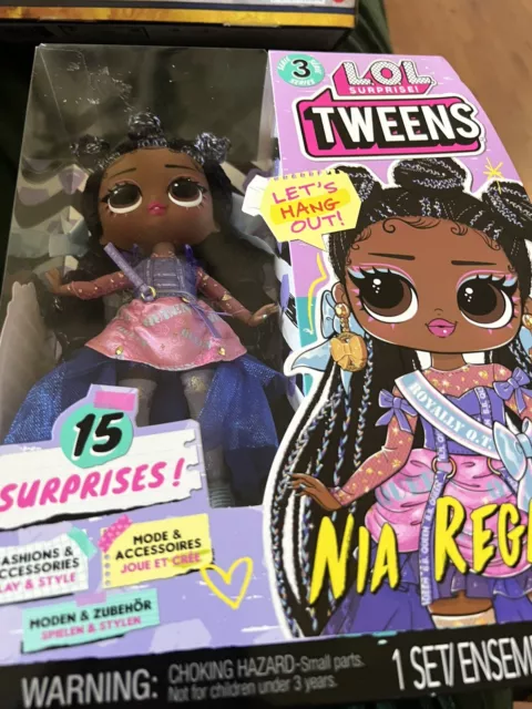 LOL Surprise Tweens Series 3 Nia Regal Fashion Doll with *15 Surprises* NIB