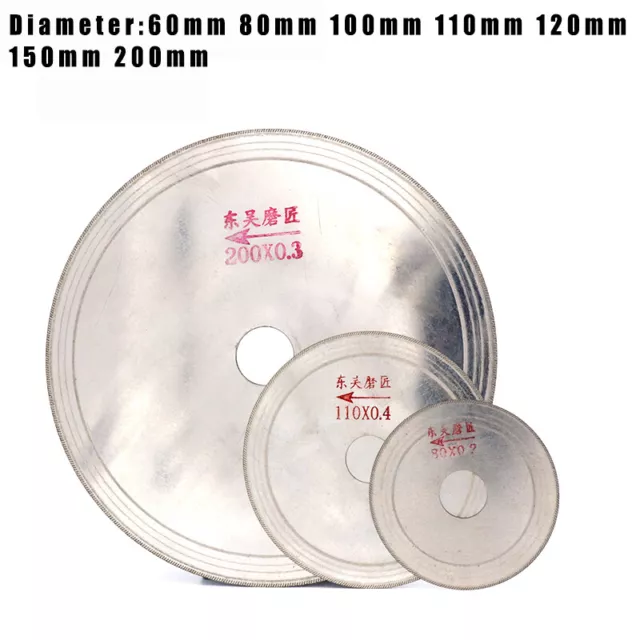 Diamond Cutting Disc Super Thin Saw Blade Wheel for Glass Jewelry 60mm - 200mm