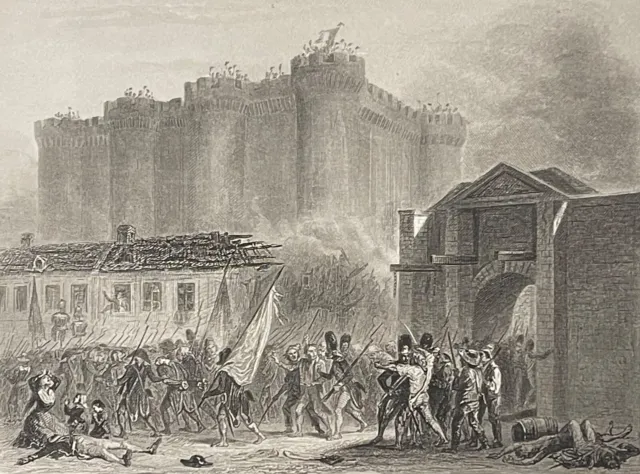 Stecker Der Bastille 14 Juli 1789 Revolution Frankreich Nach Raffet Um 1836