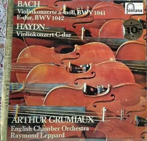 Bach*, Haydn* Arthur Grumiaux, English Chamber LP RE Vinyl Schallplatte 225575