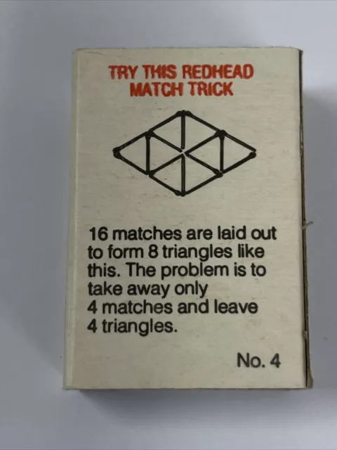 Redheads "Try this Redhead Match Trick" Series No 4