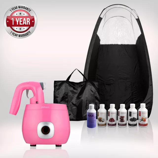 Tanning Essentials™ Pro V Complet Spray Tan Kit 'Fuchsia Rose' + Gratuit suntana