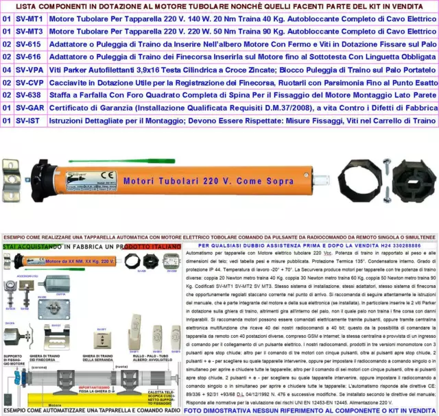 Serranda Elettrica Motori 220 V 20 E 50 Nm Serranda Avvolgibile Da 40 Kg E 90 Kg 2