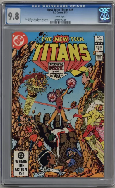 New Teen Titans #28 Cgc 9.8 White Pages Dc Comics 1983