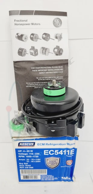 Rescue ECM EC5411E 115-230V Refrigeration Motor US Motors, 1550-1725 RPM