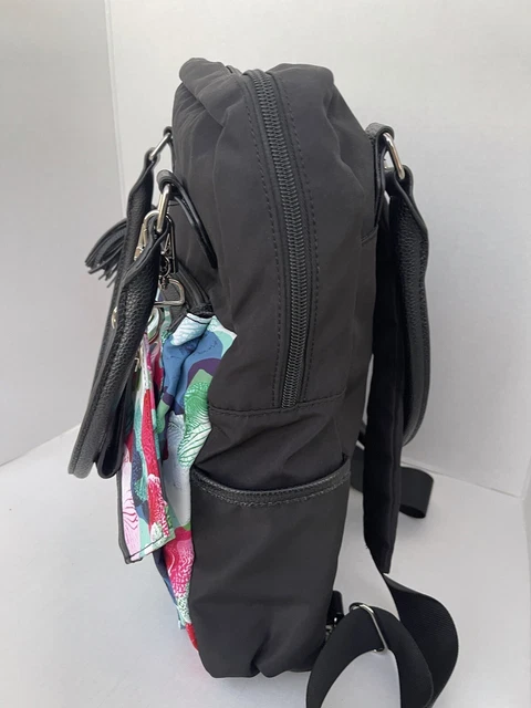 SAMANTHA BROWN To-Go Convertible Backpack & Insulated Lunch Tote Orchid Camo Set 10
