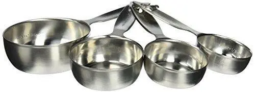 Amco Advanced Performance Measuring Cups Baking Supplies, Multisizes, Silver
