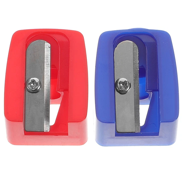 2 piezas afilador compacto a color aleatorio para papelería recorte de cejas