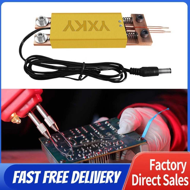 DIY Spot Welding Pen Set Spot Welders Weld Machine Accessory Tools (Yellow)