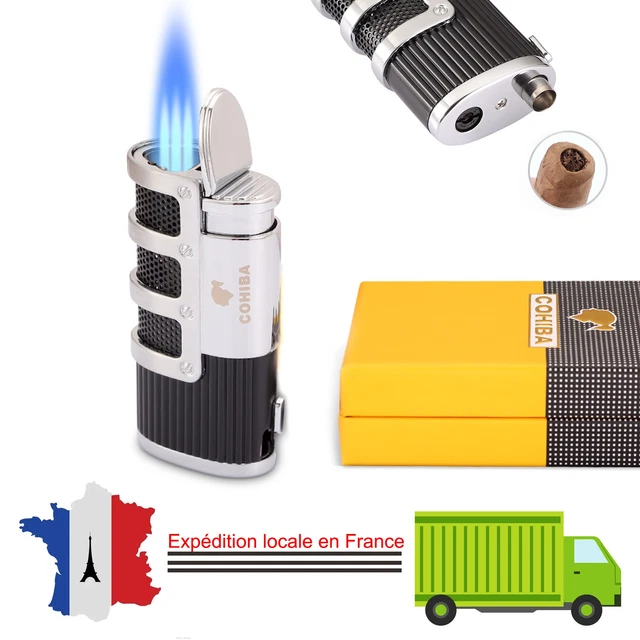 Achetez Briquet Tempête Turbo Jet «COLIBRI Falcon II» Flamme Angulaire Avec Fenetre De Carburant Rouge
