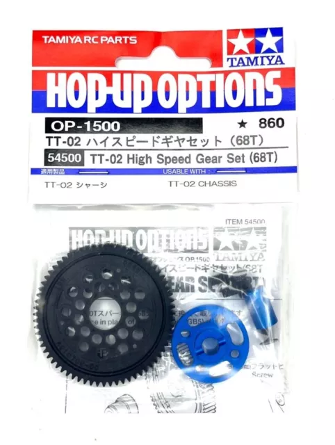 Tamiya Hop-Up Options OP-1500 TT-02 High Speed Gear Set (68T)