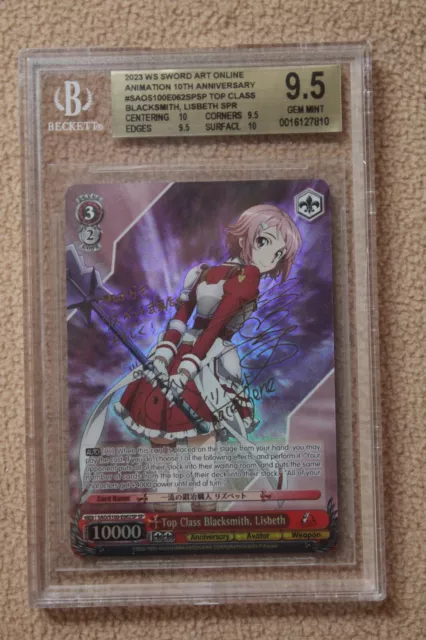 Weiß&Schwarz WS TCG - Top Class Blacksmith, Lisbeth - BGS 9.5 - SAO/S100-E062SP