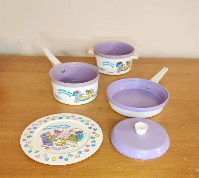 Vintage Popples Chilton Dishes Pots Pans Pretend Play Kitchen
