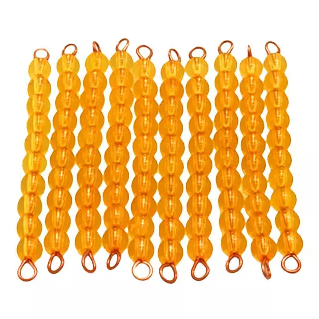 Educational toys - 10Pcs 10-Bead Montessori Bead Bars - Kids 3