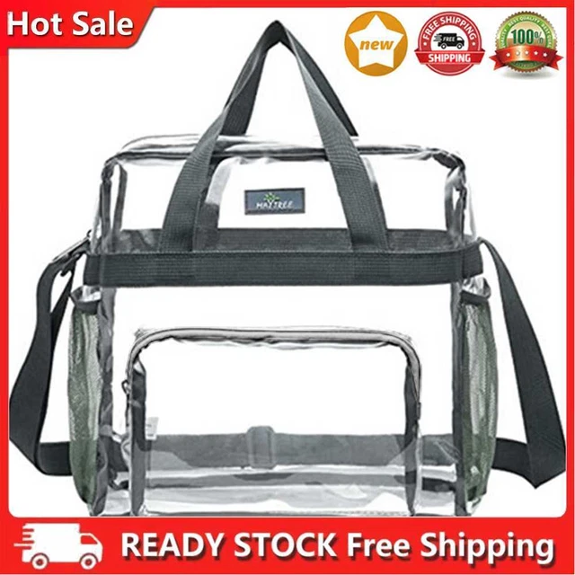 Bolso de mano transparente Zeang Unisex Fashion deporte fitness estadio bolsos grandes